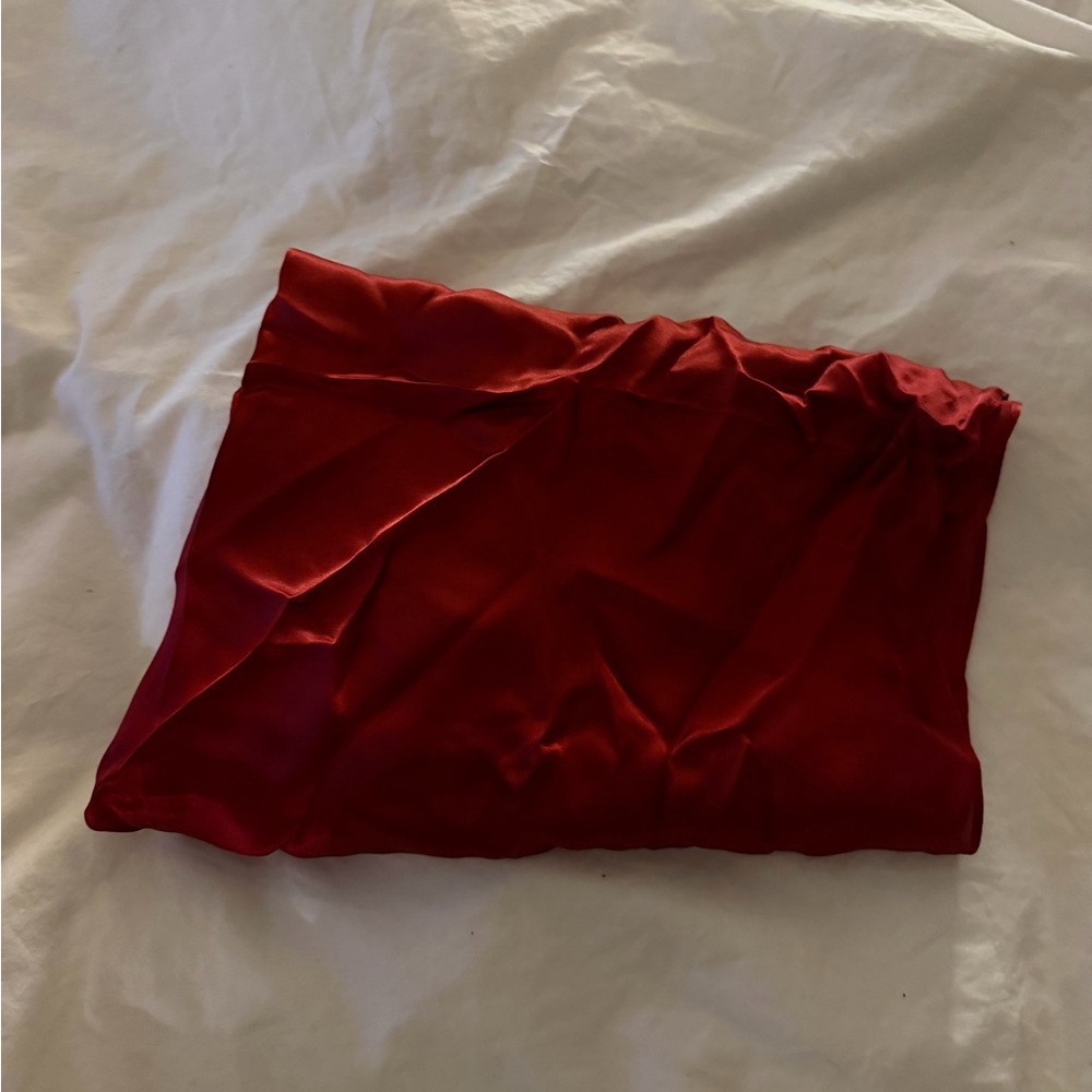 Red Satin scarf